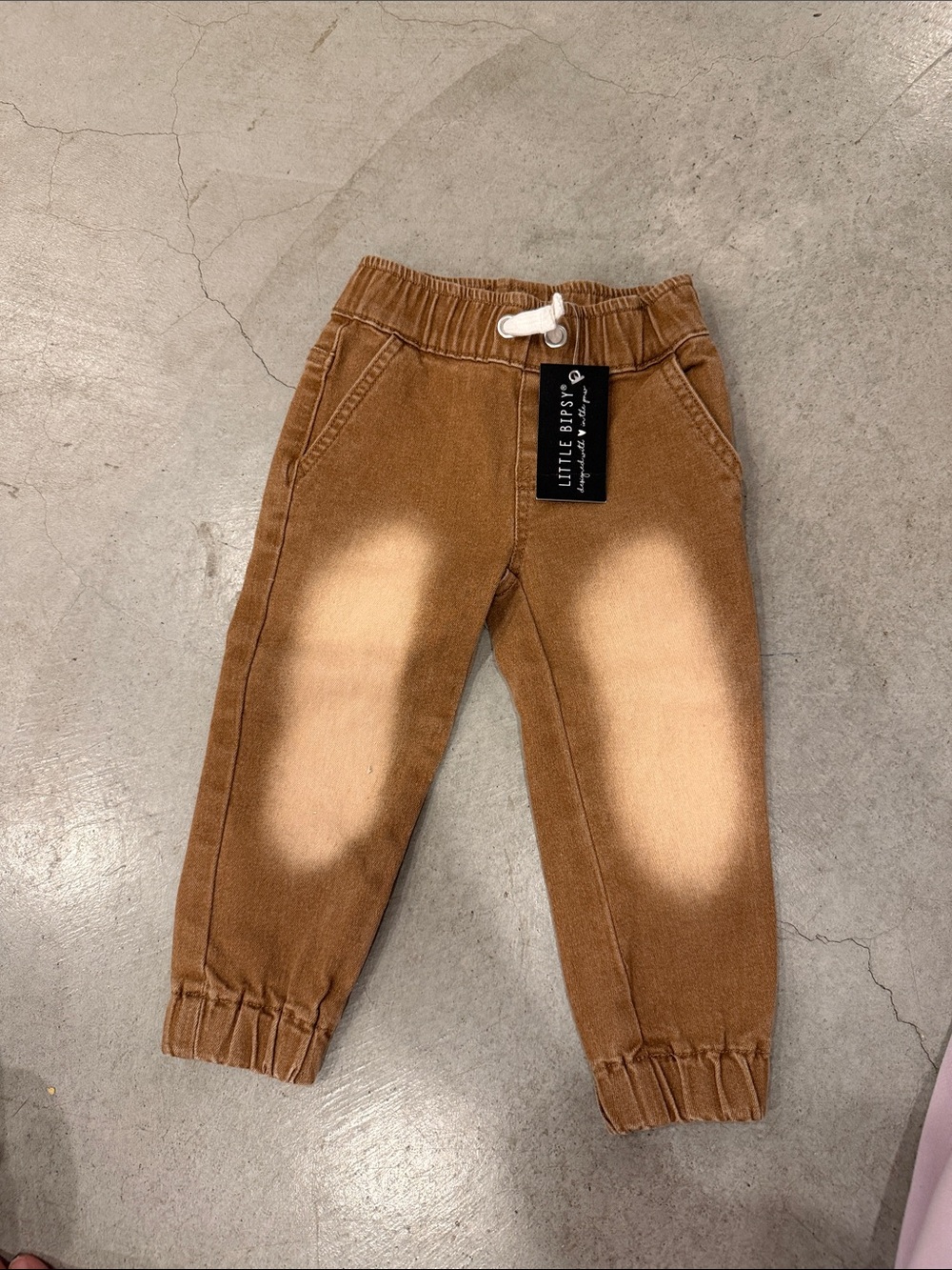 Little Bipsy Elastic-Waist distressed Jogger Pants